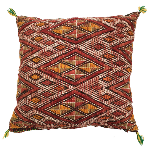 Berber Woven Cushion Diamond