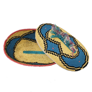 Moroccan Lidded Bread Basket Rissani