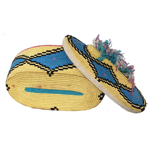 Moroccan Lidded Bread Basket Rissani