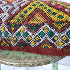 Berber Woven Cushion Tropical
