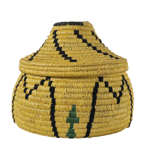 Moroccan Lidded Basket Tamraght