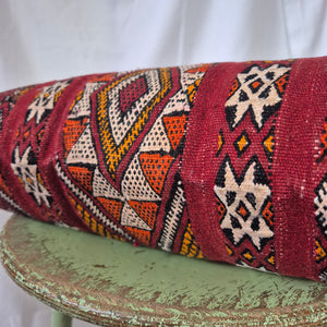 Berber Woven Cushion Flame