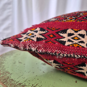 Berber Woven Cushion Flame