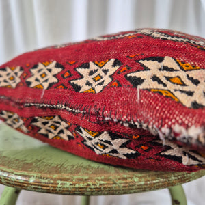 Berber Woven Cushion Flame