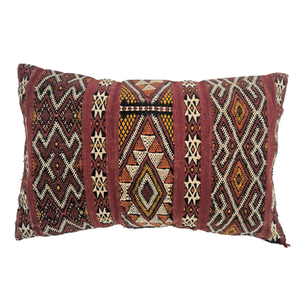 Berber Woven Cushion Flame