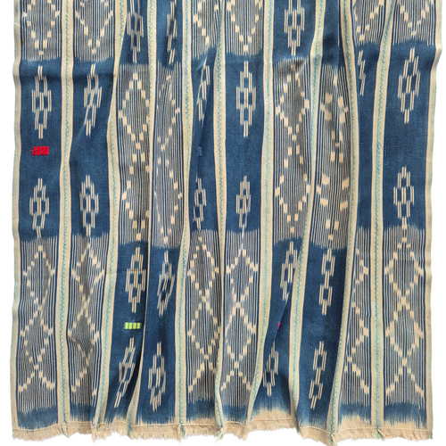 African Ikat Baule Cloth Diamond