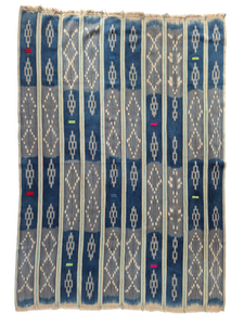 African Ikat Baule Cloth Diamond
