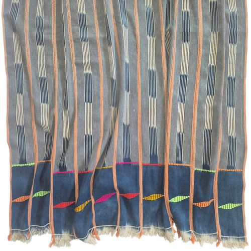 African Ikat Baule Cloth Ladder