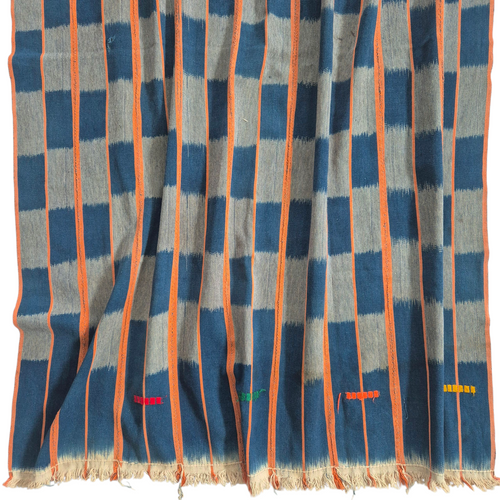 African Ikat Baule Cloth Clementine