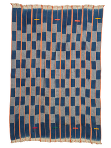 African Ikat Baule Cloth Clementine