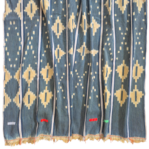 African Ikat Baule Cloth Pyramid