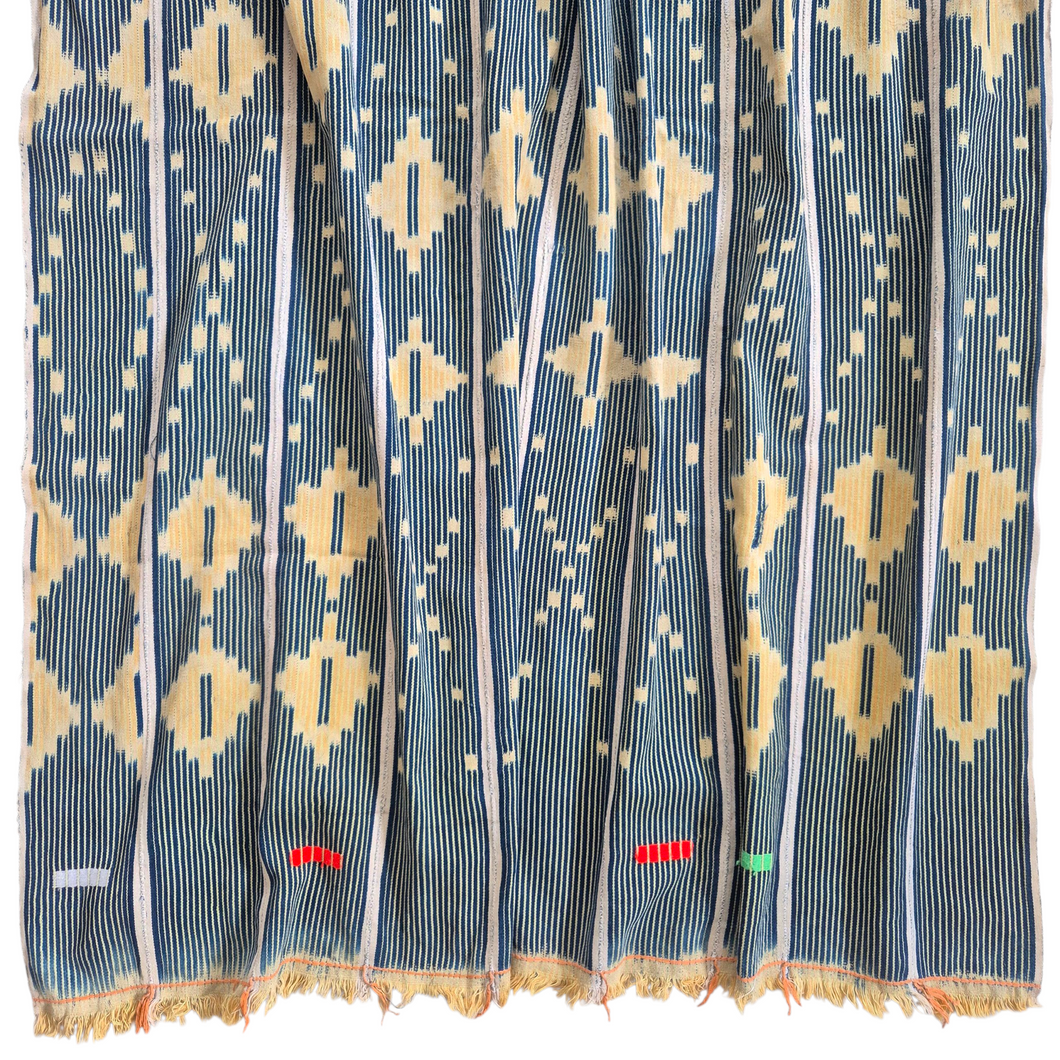 African Ikat Baule Cloth Pyramid