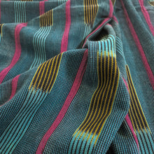 Load image into Gallery viewer, African Ikat Baule Cloth Ocean