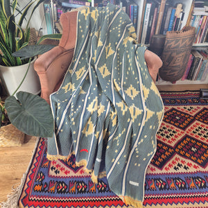 African Ikat Baule Cloth Pyramid