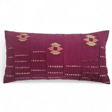 Load image into Gallery viewer, Yoruba Aso Oke Cushion Magenta III