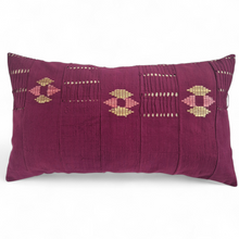 Load image into Gallery viewer, Yoruba Aso Oke Cushion Magenta II