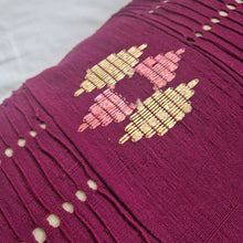 Load image into Gallery viewer, Yoruba Aso Oke Cushion Magenta