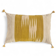 Load image into Gallery viewer, Yoruba Aso Oke Cushion Magenta Tassel