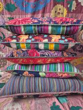 Load image into Gallery viewer, Uzbekistan Chapan Cushion Purple Paisley