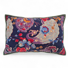 Load image into Gallery viewer, Uzbekistan Chapan Cushion Purple Paisley