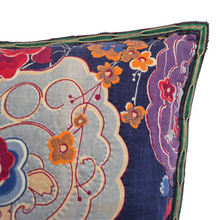 Load image into Gallery viewer, Uzbekistan Chapan Cushion Purple Paisley