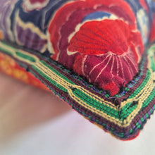 Load image into Gallery viewer, Uzbekistan Chapan Cushion Purple Paisley