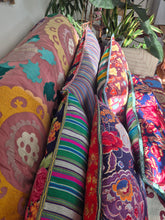 Load image into Gallery viewer, Uzbekistan Chapan Cushion Autumn