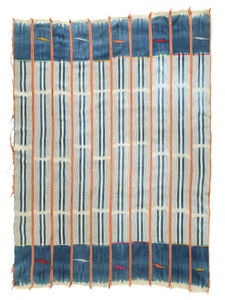African Ikat Baule Cloth River
