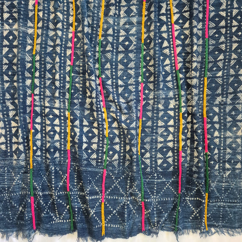 African Mali Indigo Cloth Rainbow