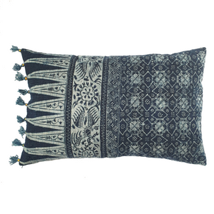indigo batik tuban cushion