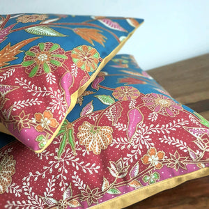 Floral Batik Cushion Cover