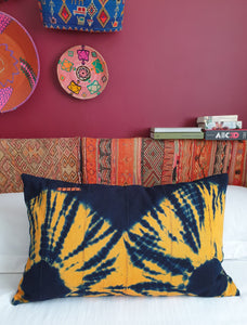 African Baule Cushion Tangerine II