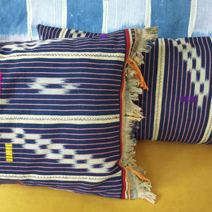 African Baule Cushion Fringe